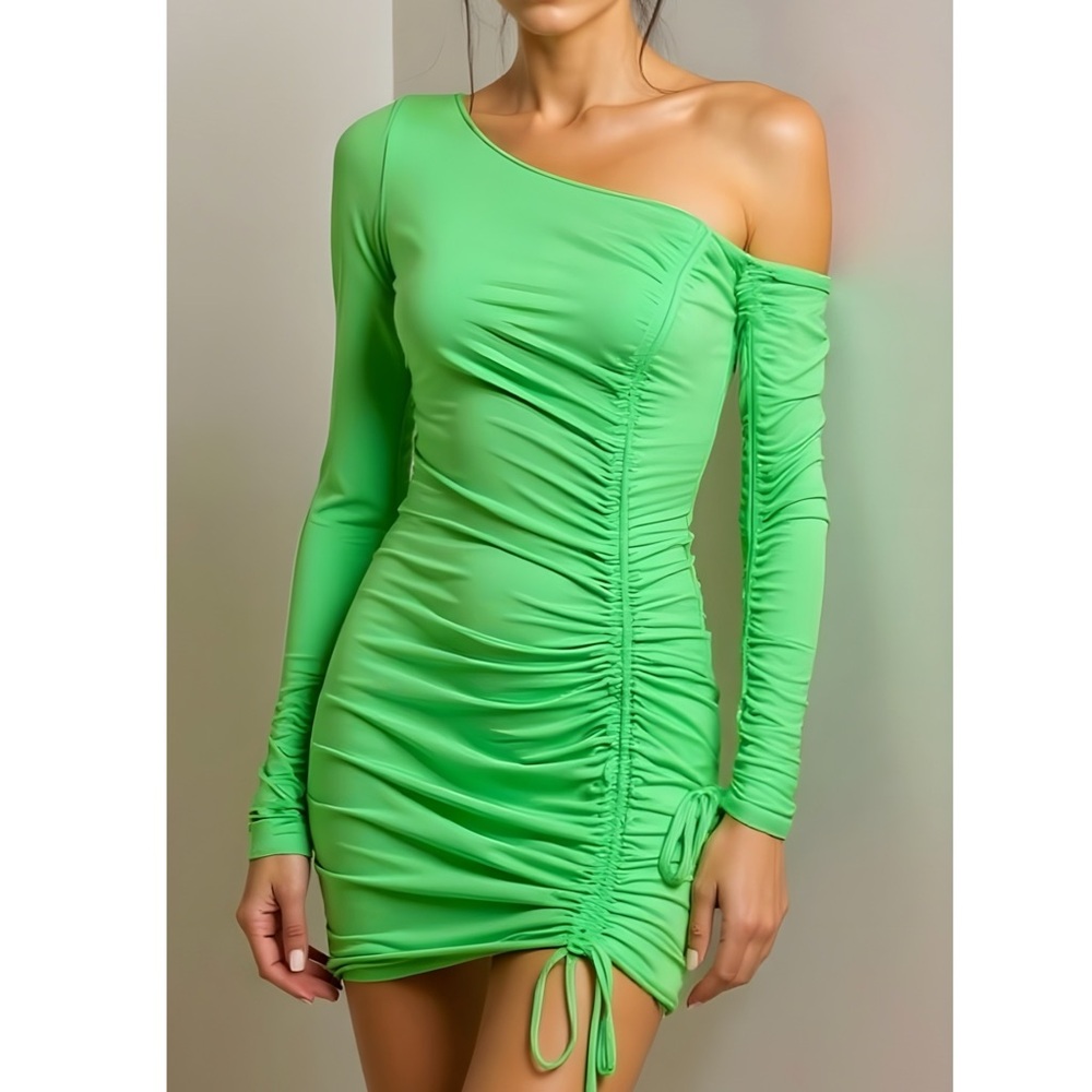 CAMILA COELHO Lena Mini Dress, Green, Small - Picture 1 of 12